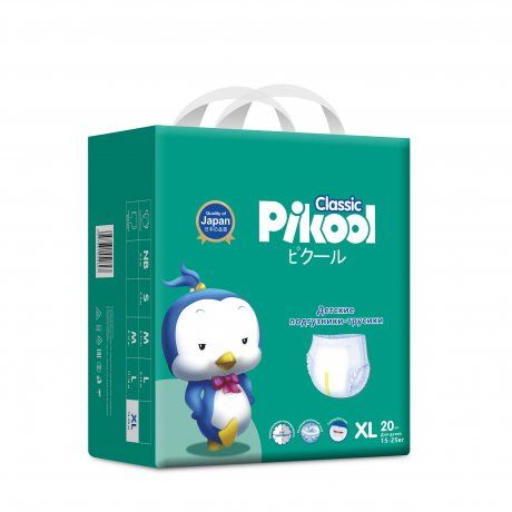 фото упаковки Pikool Classic Подгузники-трусики детские