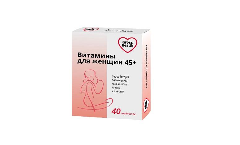 фото упаковки Гроссхелс Витамины для женщин 45+, таблетки, 40 шт. фото упаковки Гроссхелс Витамины для женщин 45+