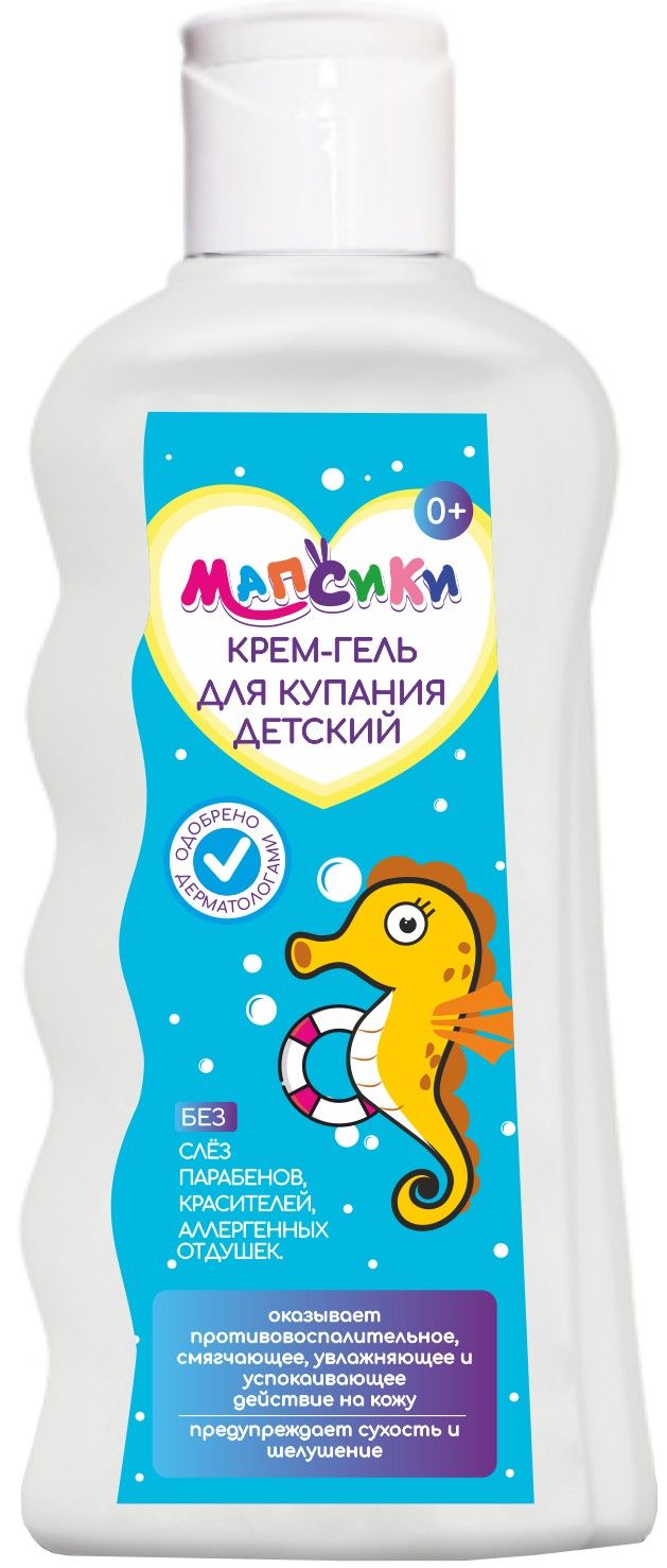 фото упаковки Мапсики Крем-гель для купания детский
