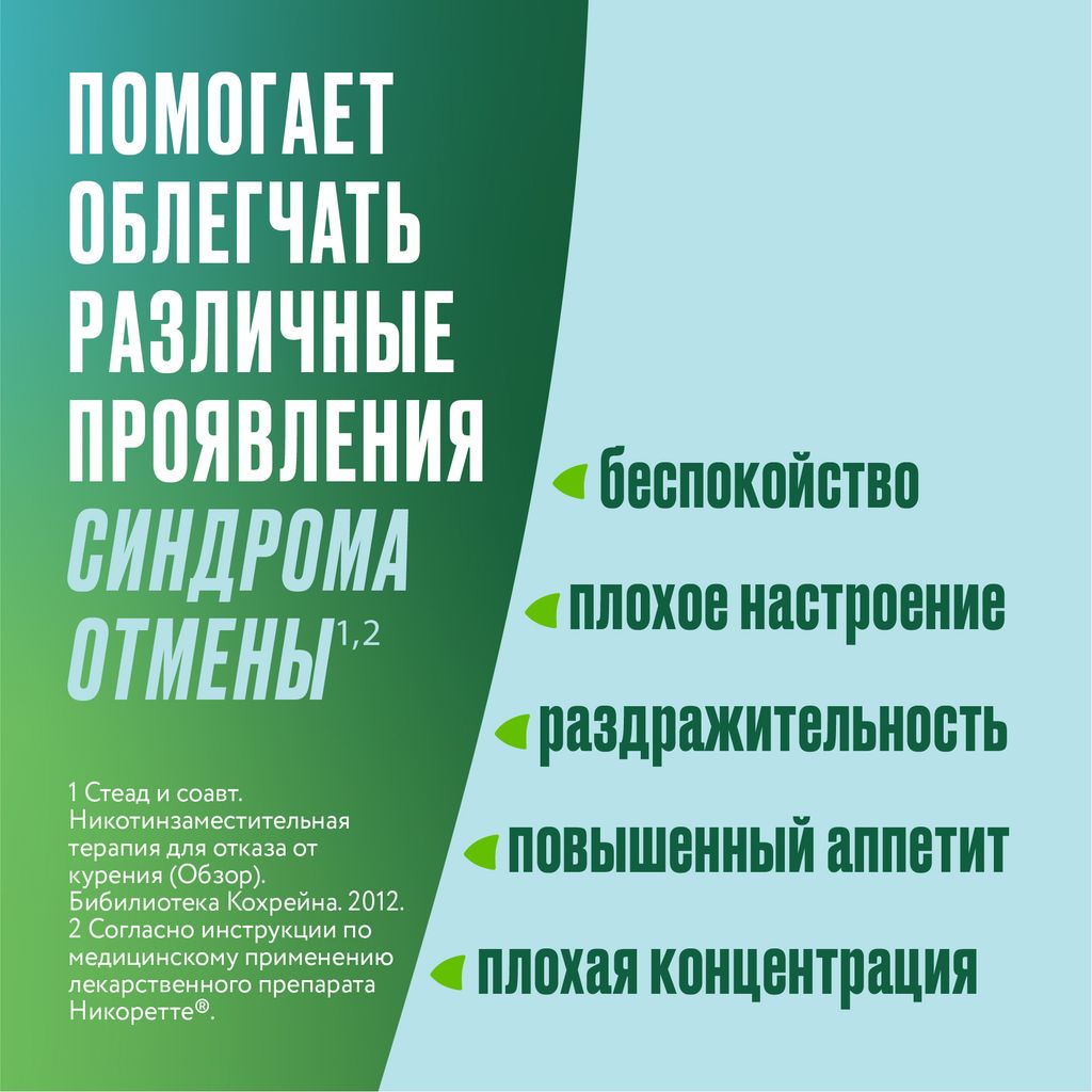 Никоретте, 1 мг/доза, 150 доз, спрей для местного применения дозированный, мята, 13.2 мл, 2 шт.