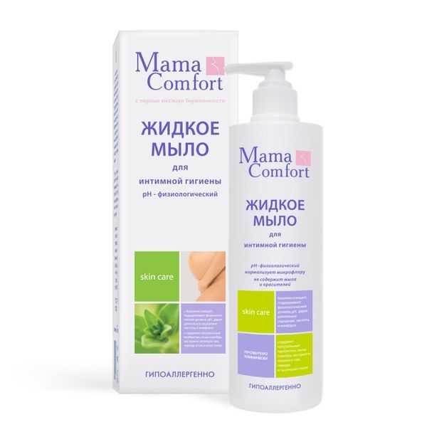 фото упаковки Mama Comfort Жидкое мыло для интимной гигиены