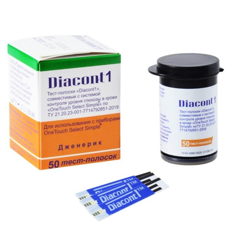фото упаковки Diacont 1 Тест-полоски