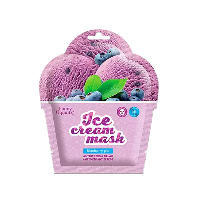 фото упаковки Funny Organix Охлаждающая тканевая маска-мороженое для лица
