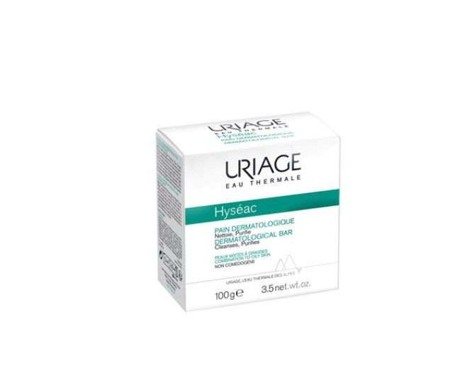 фото упаковки Uriage Hyseac Дерматологическое мыло, мыло, 100 г, 1 шт. фото упаковки Uriage Hyseac Дерматологическое мыло