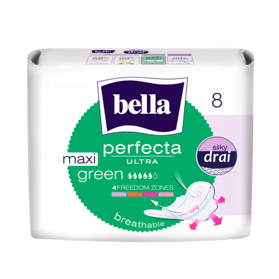 фото упаковки Bella perfecta ultra Maxi Green прокладки супертонкие