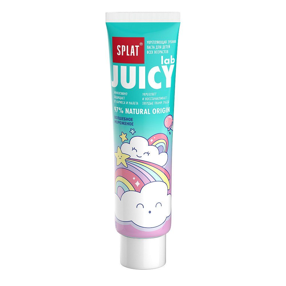 фото упаковки Splat детская зубная паста волшебное мороженое Juicy Lab