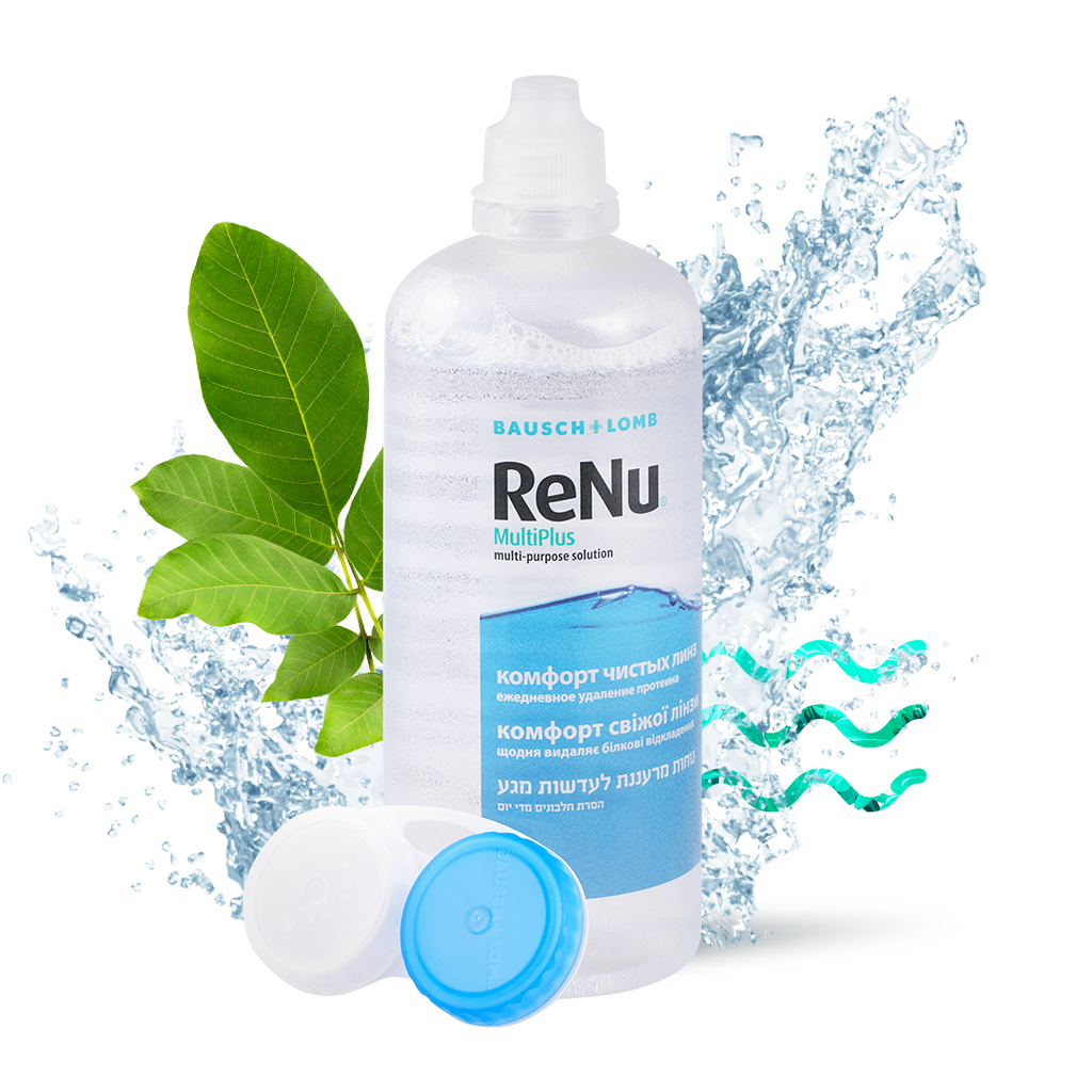 ReNu Multi Plus, раствор для обработки и хранения мягких контактных линз, 240 мл, 1 шт.