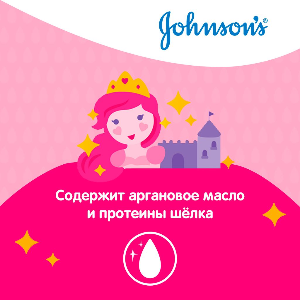 Johnson's Детский шампунь Блестящие локоны, шампунь, 300 мл, 1 шт.