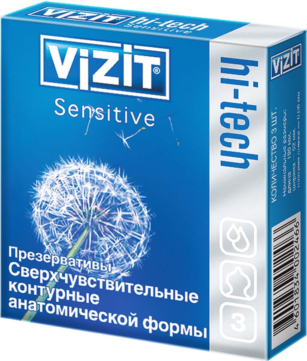 фото упаковки Презервативы Vizit Hi-Tech Sensitive