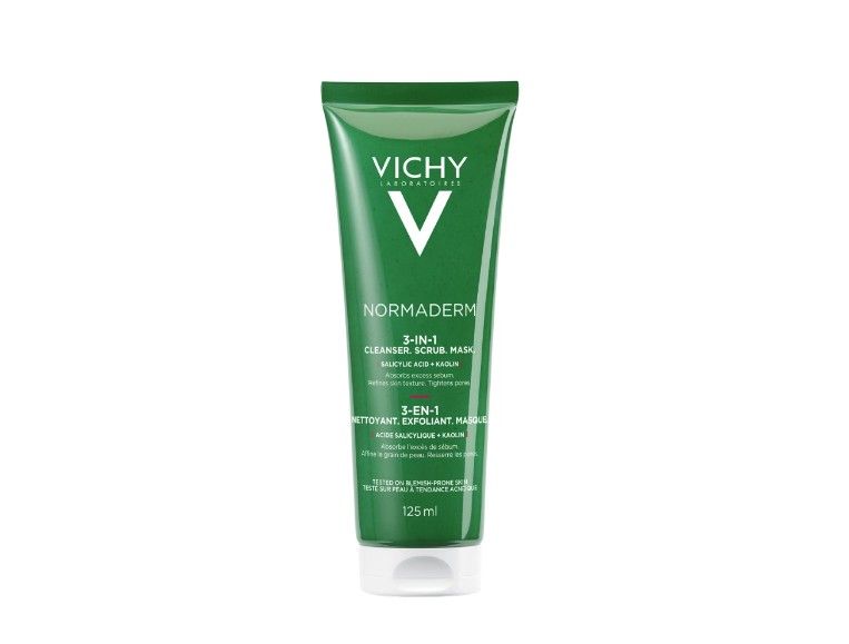 фото упаковки Vichy Normaderm Три-Актив глубокое очищение гель + скраб + маска, гель, 125 мл, 1 шт. фото упаковки Vichy Normaderm Три-Актив глубокое очищение гель + скраб + маска