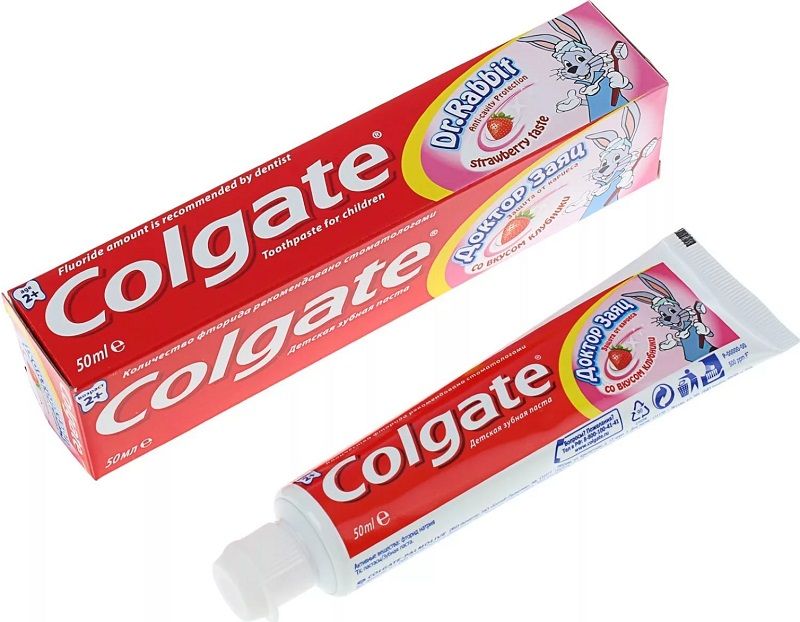 фото упаковки Colgate Доктор Заяц детская зубная паста