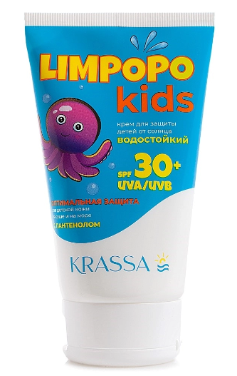 фото упаковки Krassa Лимпопо Кидс Солнцезащитный крем