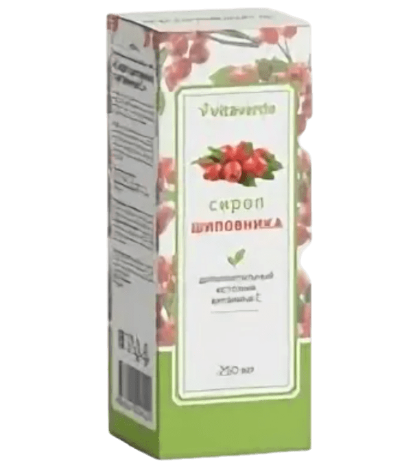 фото упаковки Vitaverde Сироп шиповника