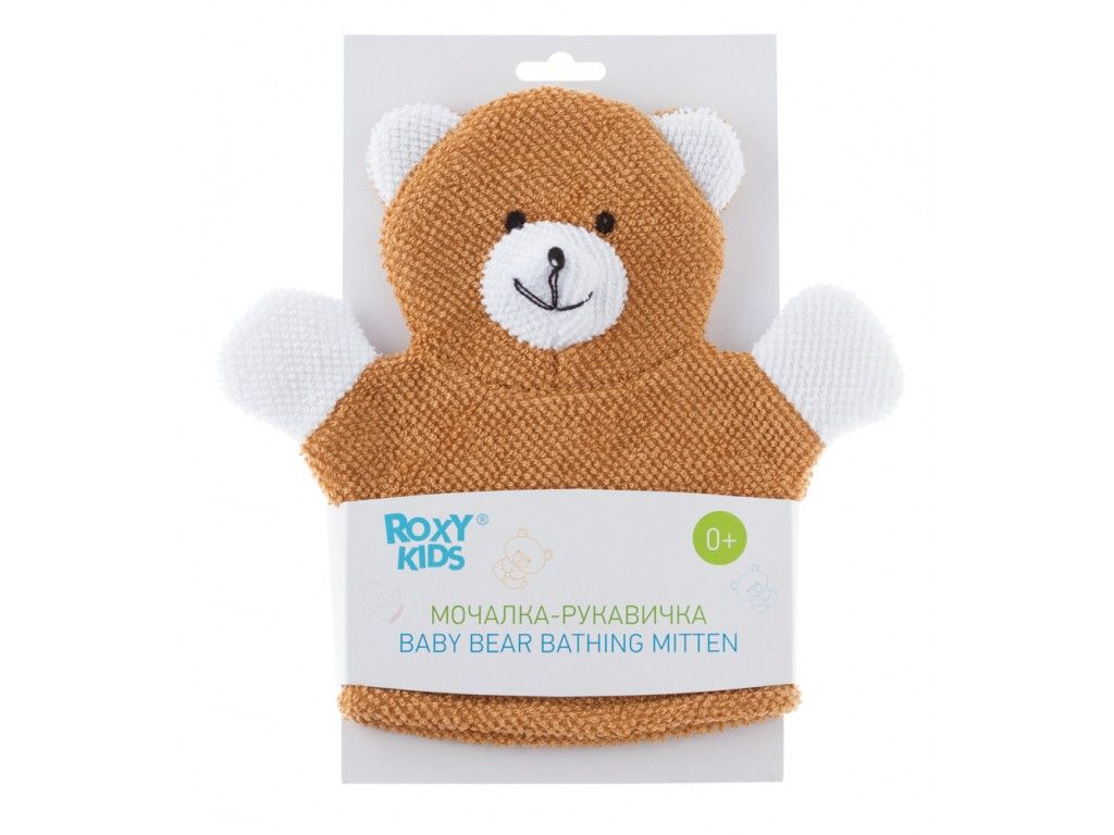 фото упаковки Roxy-kids Махровая мочалка-рукавичка Baby Bear