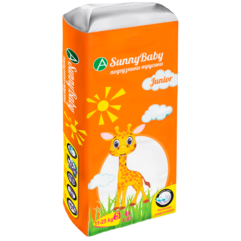 фото упаковки Sunnybaby Подгузники-трусики детские Junior