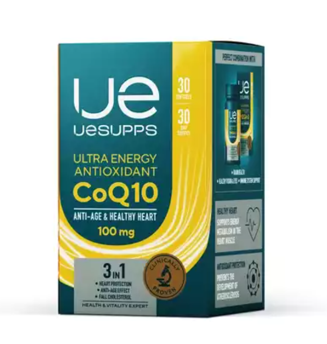 фото упаковки UESUPPS Ultra Energy Антиоксидант Коэнзим Q10