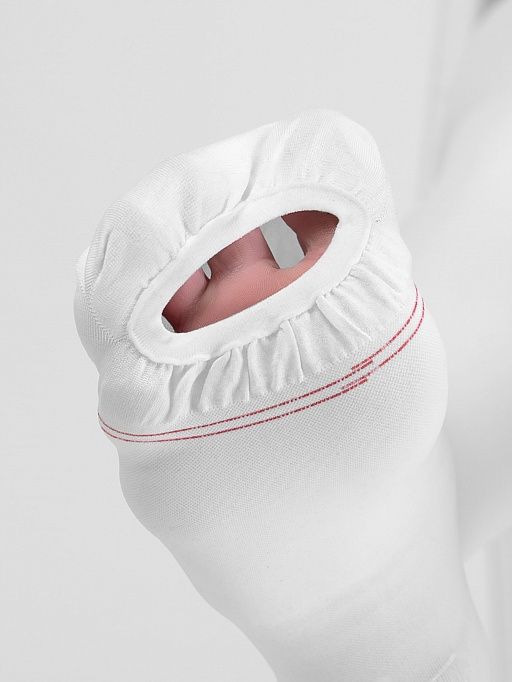 Dinamic Press ANTITROMBO regular Чулки антиэмболические, р. 5, 18-21 mm Hg, пара, с открывающимся мыском, белые, стандартные (71-77), 1 шт.