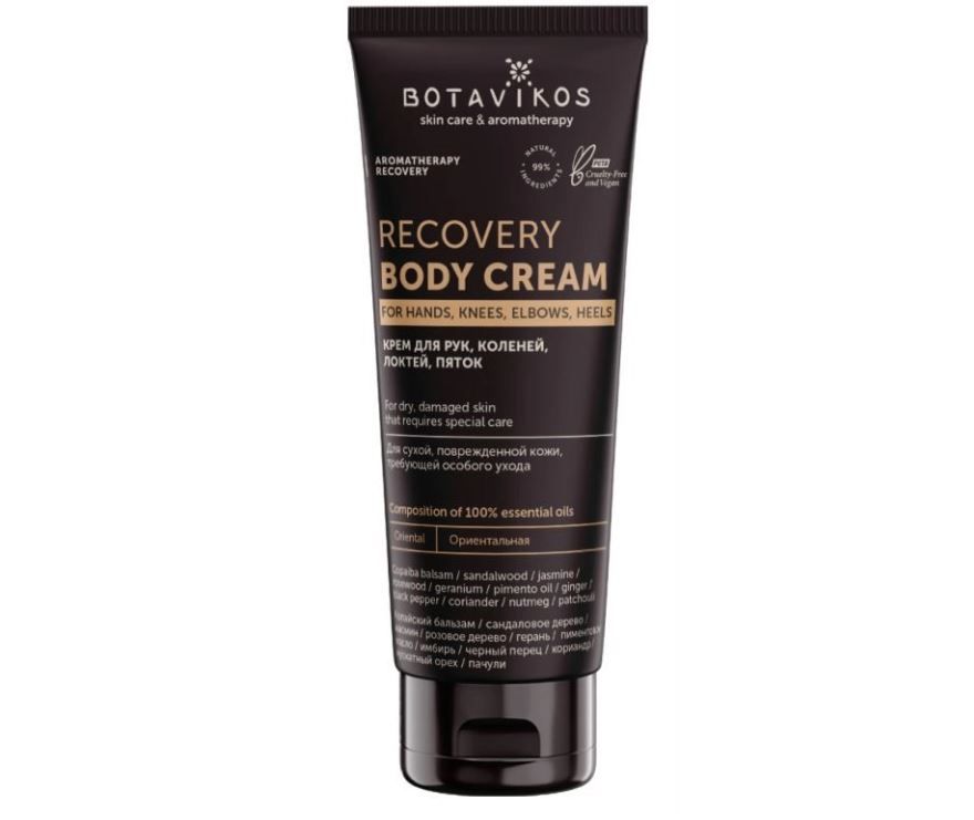 фото упаковки Botavikos Крем для рук, коленей, локтей, пяток Aromatherapy recovery
