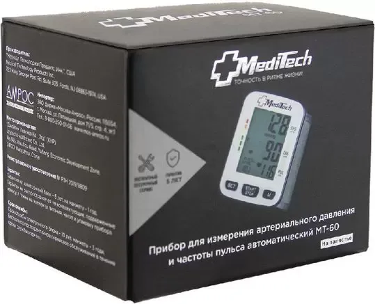 фото упаковки MediTech Тонометр на запястье МТ-60