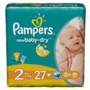 Pampers New baby-dry Подгузники детские, р. 2, 3-6кг, 27 шт.