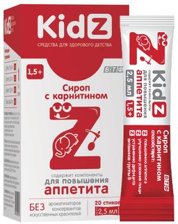 Kidz Сироп с карнитином для повышения аппетита