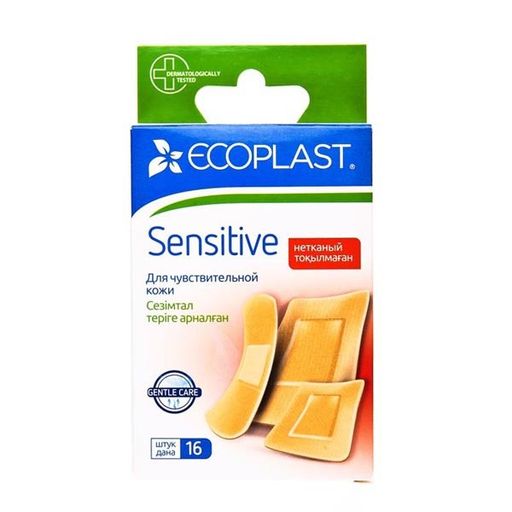 Ecoplast Набор пластырей Sensitive, пластырь, 16 шт.