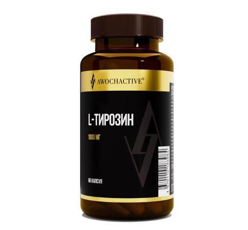 Awochactive L-Тирозин, 1000 мг, капсулы, 60 шт.