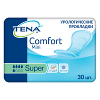 Прокладки урологические Tena Comfort Mini Super, прокладки урологические, 5 капель, 30 шт.