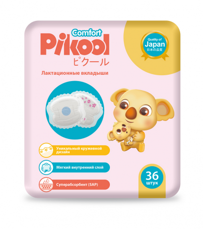 Pikool Comfort Вкладыши лактационные, 36 шт.