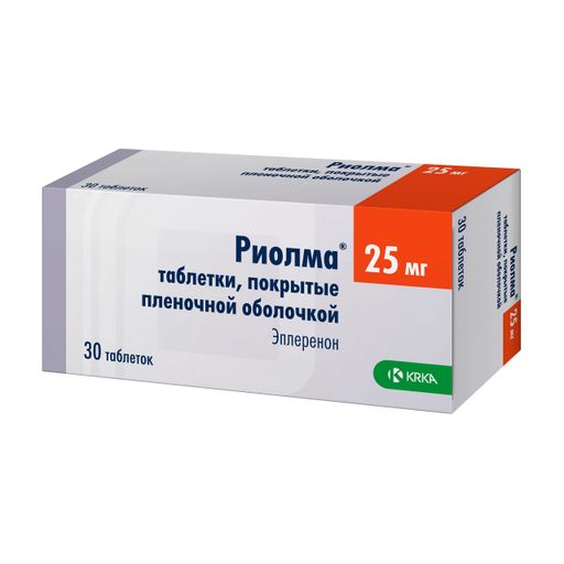 Риолма, 25 мг, таблетки, покрытые пленочной оболочкой, 30 шт.