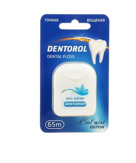 Dentorol нить зубная, 65 м, нити зубные, мятный вкус, 1 шт.
