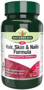 Natures Aid Формула для волос кожи и ногтей, таблетки, 30 шт.