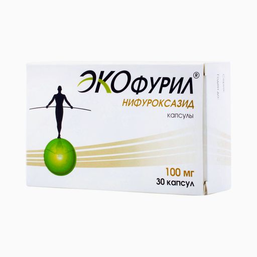 Экофурил, 100 мг, капсулы, 30 шт.