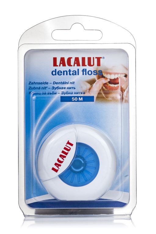 Lacalut Dental floss зубная нить, 50 м, нити зубные, 1 шт.
