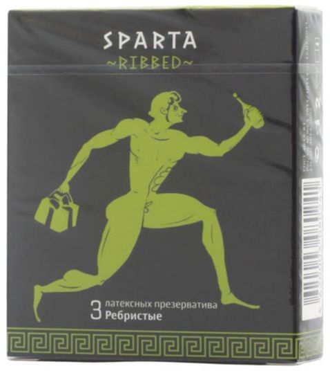 Sparta Презервативы ребристые, презервативы, 3 шт.