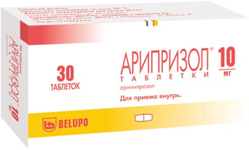 Арипризол, 10 мг, таблетки, 30 шт.