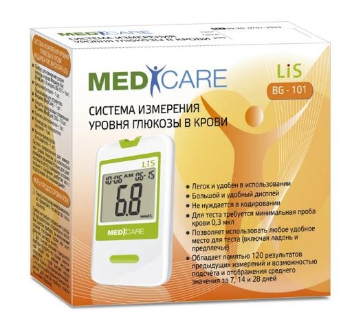 MediCare Lis Глюкометр BG-101, 1 шт.