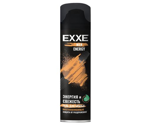 Exxe Men Energy Гель для бритья Восстанавливающий, гель для бритья, 200 мл, 1 шт.