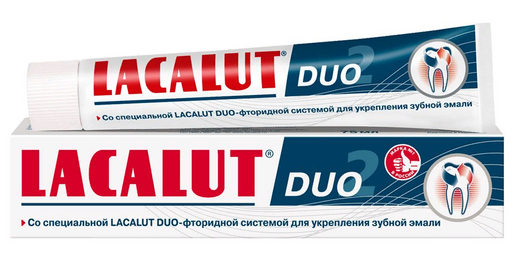 Lacalut Duo зубная паста, паста зубная, 75 мл, 1 шт.