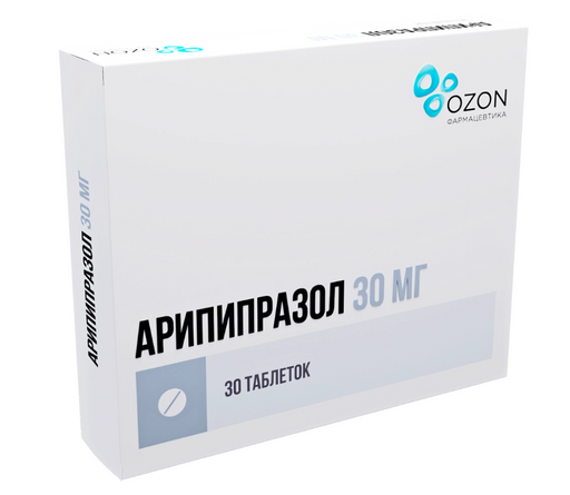 Арипипразол, 30 мг, таблетки, 30 шт.