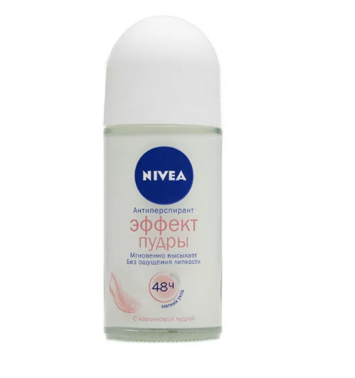 Nivea Антиперспирант шариковый Эффект пудры, 50 мл, 1 шт.