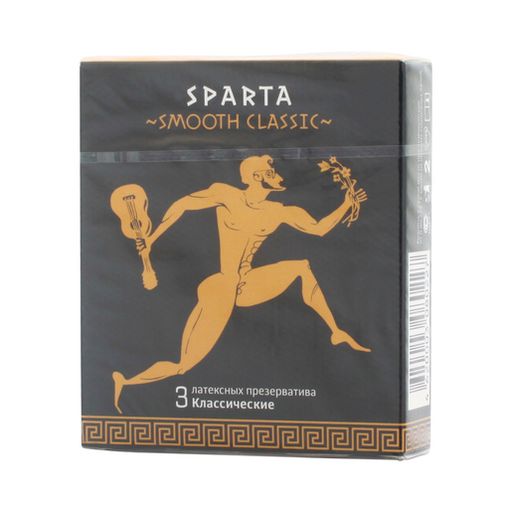 Sparta Smooth Classic презервативы, презервативы, 3 шт.